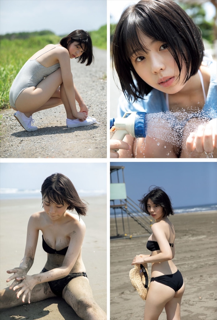 菊地姫奈のEカップおっぱい水着姿エロ画像